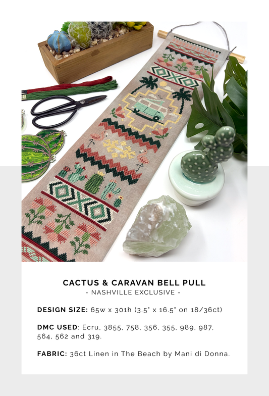 Cactus & Caravan Bell Pull ~Nashville Exclusive~ *Nashville Market Pre-Order*