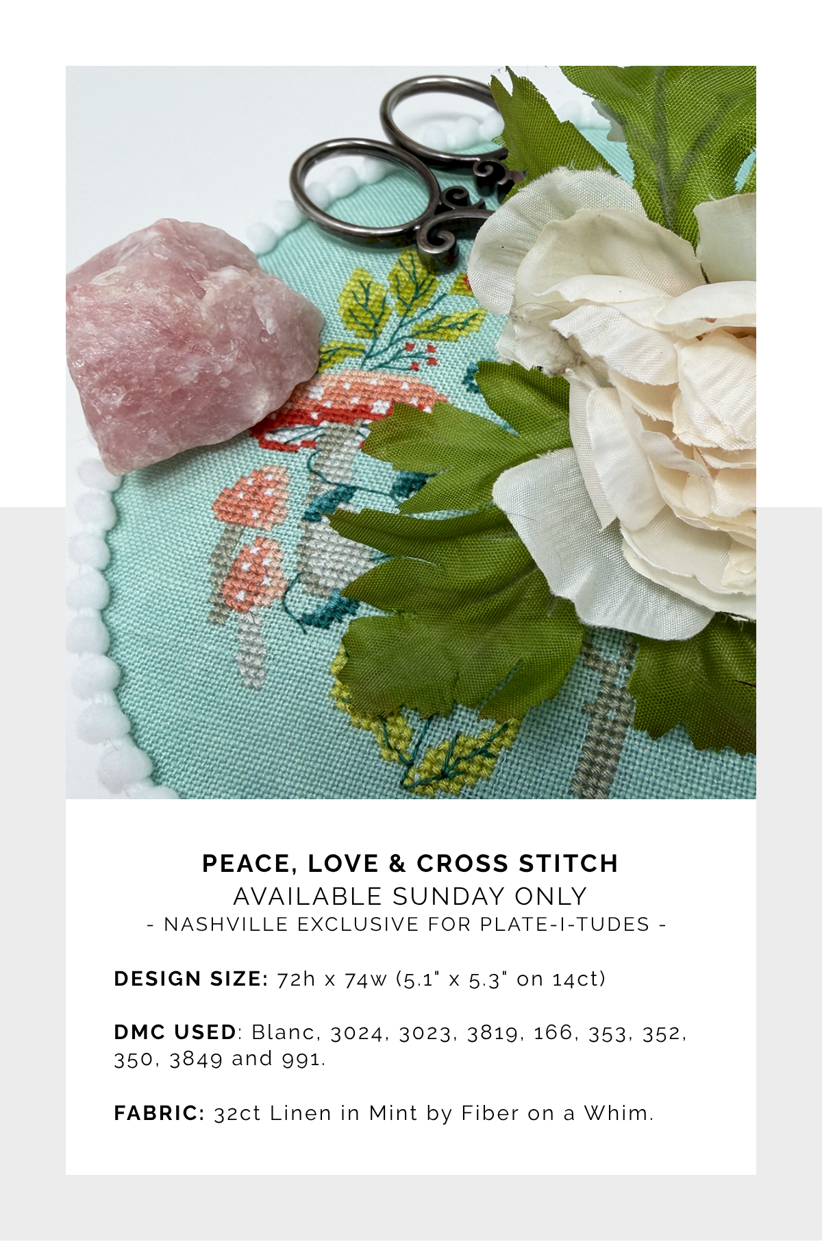 Peace, Love & Cross Stitch ~Nashville Exclusive~ *Nashville Market Pre-Order*