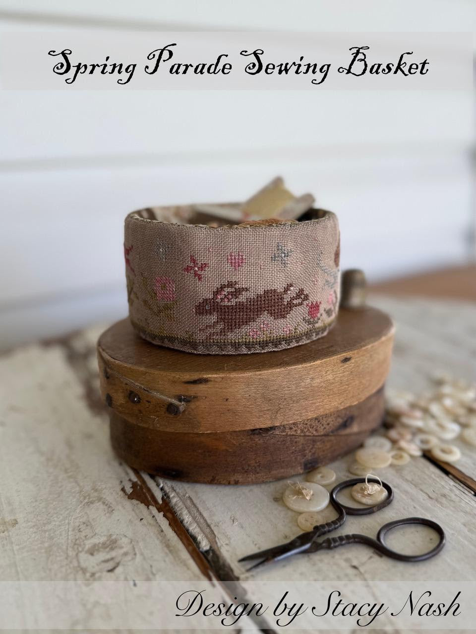 SPRING PARADE SEWING BASKET *Nashville Market Pre-Order*