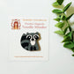 Remember November, Inc - Raccoon Needle Minder, Wooden Magnetic Needle Minder