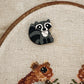 Remember November, Inc - Raccoon Needle Minder, Wooden Magnetic Needle Minder