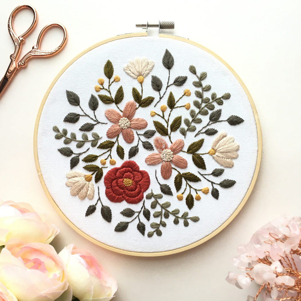 Eight22Crafts - Earthy Botanicals Embroidery Kit