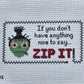 Zip It Needle Point Canvas *Nashville Market Pre-Order*