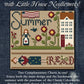 Summer Stitching -Pearl #5 Thread pack(with free graph)  By Little House Needleworks