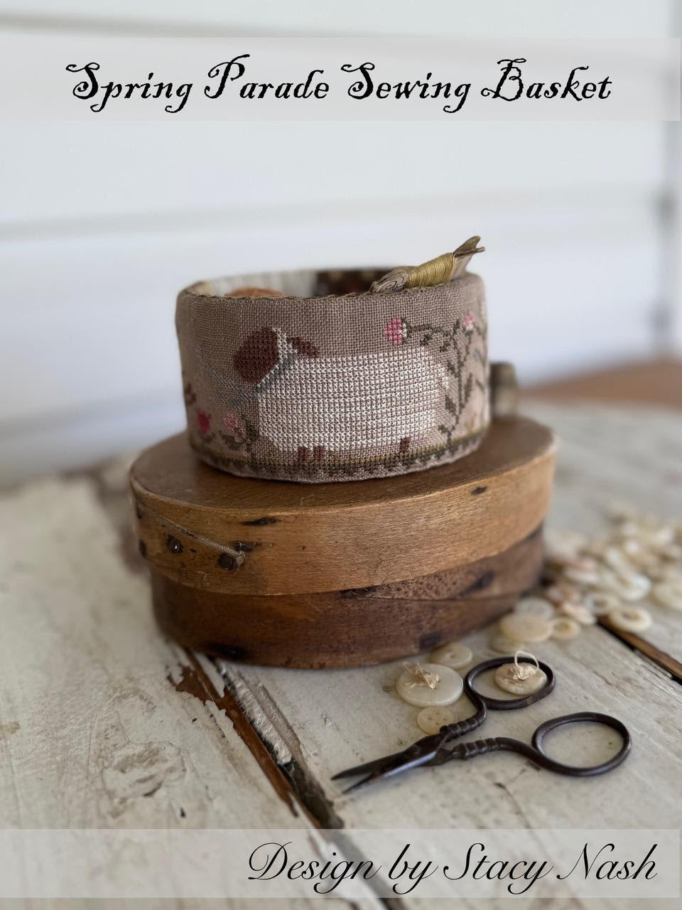 SPRING PARADE SEWING BASKET *Nashville Market Pre-Order*