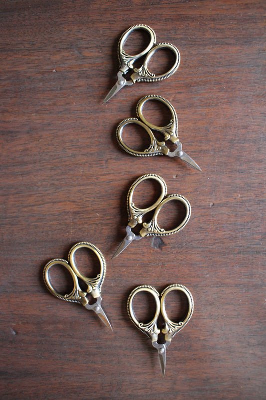 NNK Press - Mini Embroidery Scissors: Antique Gold