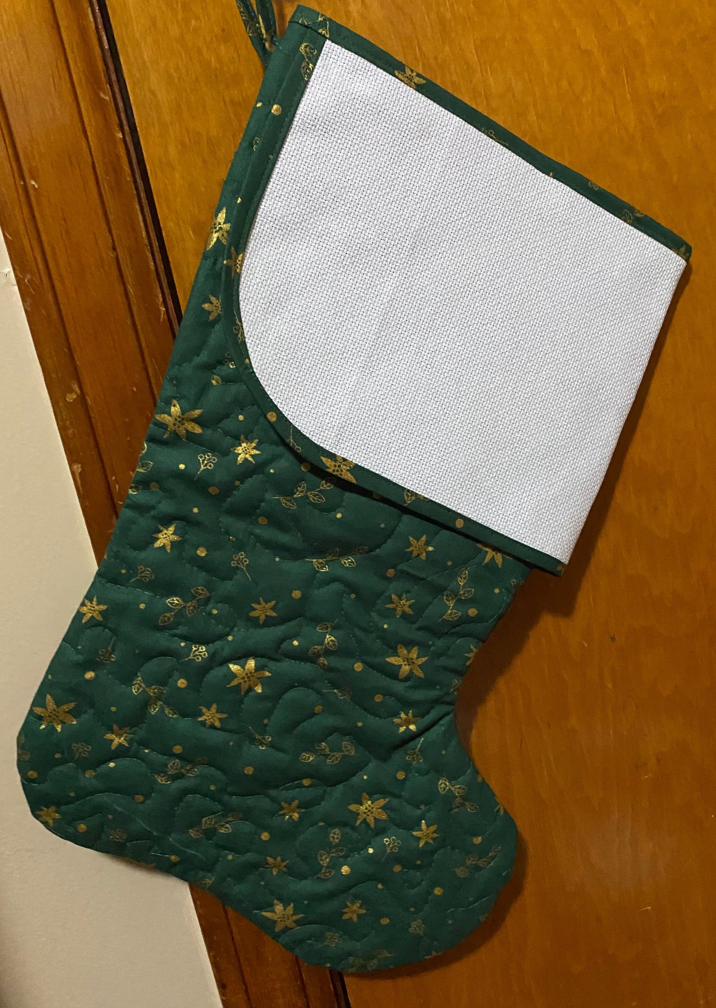 Christmas Stockings with Cross Stitch Cuff